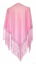 Flamenco Shawl light pink plain