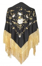 Flamenco Shawl Black Gold