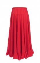 Spanish Flamenco Dance Skirt Girls Red