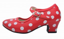 Flamenco Shoes red white